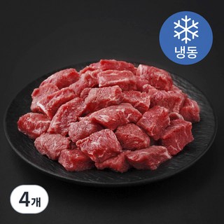 이플원 미국산 소고기 실속 국거리용 (냉동), 500g, 4개