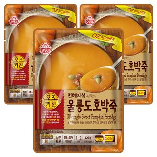 오즈키친 울릉도 호박죽, 3개, 420g