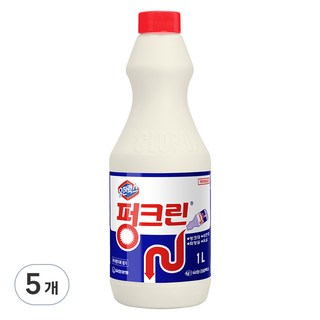 유한락스 펑크린 배수구 세정제, 1L, 5개