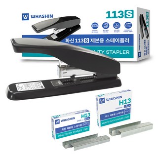 화신 스테이플러 113s + 스테이플 H13 8mm + H13 12mm, 혼합색상, 1세트