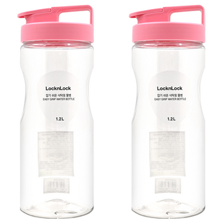 LocknLock 樂扣樂扣 PET冷水壺, 櫻花粉, 1.2L, 2個