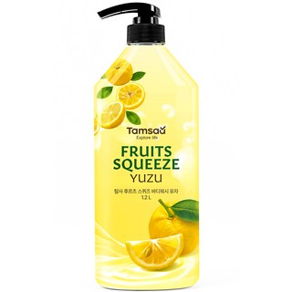 탐사 후르츠 스퀴즈 바디워시 유자, 1개, 1.2L