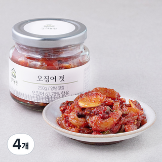 상하농원 오징어젓, 250g, 4개