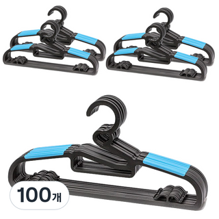 하트 논슬립 옷걸이, 블루, 100개