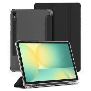 신지모루 클리어 펜슬 수납 태블릿PC 케이스, 블랙, 1개