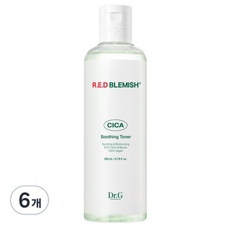 닥터지 레드 블레미쉬 시카 수딩 토너, 200ml, 6개