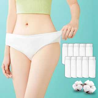 골드팡 여성용 통기성 순면 일회용 팬티 10p
