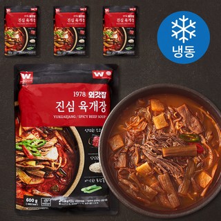 외갓집 진심 육개장 (냉동), 600g, 4개 대표 이미지 - 매콤한 음식 추천