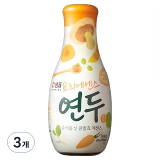 샘표 요리에센스 연두 진, 500ml, 3개