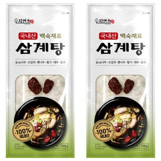 자연초 삼계탕 백숙재료, 100g, 2개