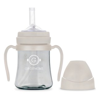 그로미미 PPSU 빨대컵 200ml, 크림베이지