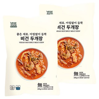 베지푸드 비건 두개장, 230g, 2개