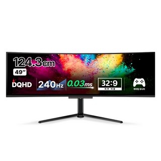 한성컴퓨터 DQHD 리얼 240 울트라와이드 게이밍 모니터, 124.3cm, TFG49Q24UWL QD-OLED(일반)