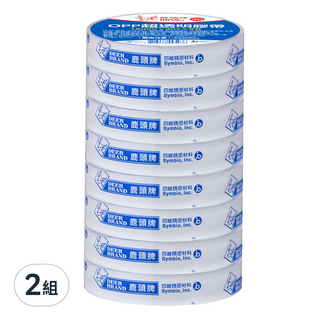 DEER BRAND 鹿頭牌 極亮透OPP超透明膠帶 18mm x 40Y 8入 透明 2組