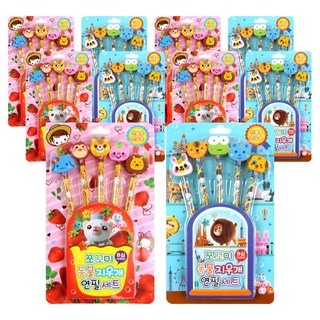 주식회사프랜즈코리아 쪼꼬미 동물지우개연필세트 B심, 랜덤발송, 10세트 어린이집답례품 주식회사프랜즈코리아 쪼꼬미 동물지우개연필세트 B심, 랜덤발송, 10세트 어린이집답례품