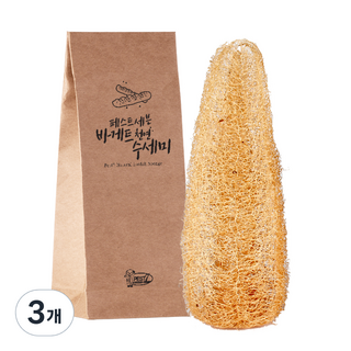 페스트세븐 천연수세미, 1개입, 3개