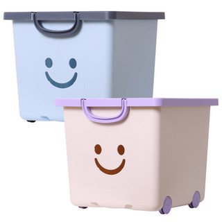 보노하우스 국내 제조 모던 해피박스, 블루 + 아이보리, 2개