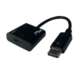랜스타 신호변환기 디스플레이포트 DP to HDMI 컨버터 0.2m, 1개