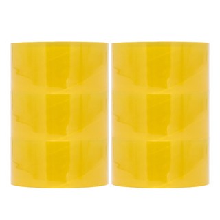 오공본드 OPP 박스테이프 중포장 아크릴타입 50m x 48mm, 투명, 6개