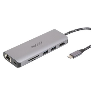 넥스트유 이지넷유비쿼터스 Type C to HDMI 멀티리더, NEXT 326TCH-DX, 혼합 색상, 1개