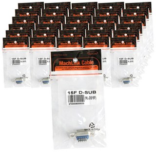 Machlink D-SUB 3排15針連接器轉接頭 100入, ML-DS15F