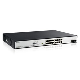 넥스트 기가비트 16포트 광 업링크 POE 스위칭허브, NEXT-POE3018SFP-250, 1개