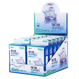 아텍스 메디랩 아쿠아 투명 방수 반창고, 40개입, 12개