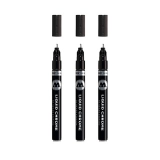 모로토우 리퀴드 크롬 마카 2mm, 1색, 3개