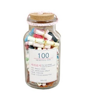 뉴 마리 100일 편지 세트, 혼합색상, 100개
