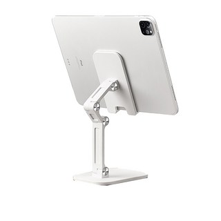 WSI 다관절 탁상용 휴대폰 태블릿 거치대, 화이트, 1개 테블릿pc