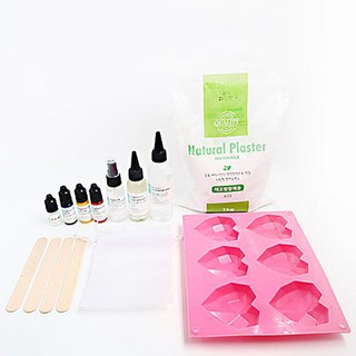 마타바 크리스탈하트 석고방향제 만들기 키트, 레드프룻, 빨강 + 노랑 + 파랑