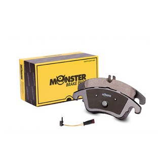 Monster Auto Parts怪物剎車前+左右+感應器組合前剎車片, MB1265, 梅賽德斯-奔馳 CLA 級 CLA200 CDI W117 / C117