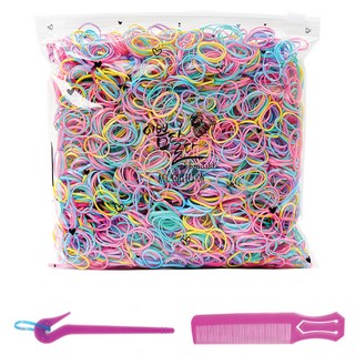이쁨달다 이쁨밴드 대용량 고무줄 머리끈 100g RK33 + 이지컷 고무줄칼 + 포켓빗 세트 상품 이미지