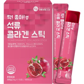 mippeum 美好生活 石榴膠原蛋白果凍條, 300g, 1盒