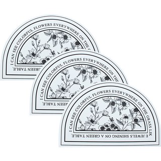 디씨네트워크 꽃반원형화이트 발매트