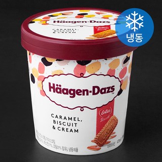 하겐다즈 카라멜 비스킷 & 크림 아이스크림 (냉동), 473ml, 1개입, 1개