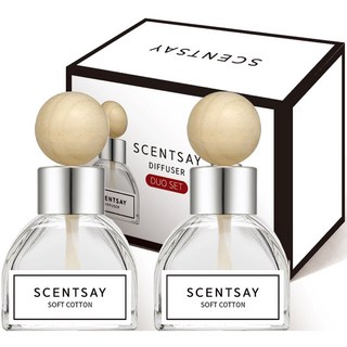 센트세이 차량용 디퓨저 50ml 본품, 소프트 코튼, 2개