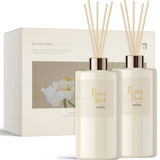 살림백서 라이스 앤 허브 대용량 디퓨저 500ml 2p, 수선화, 1세트