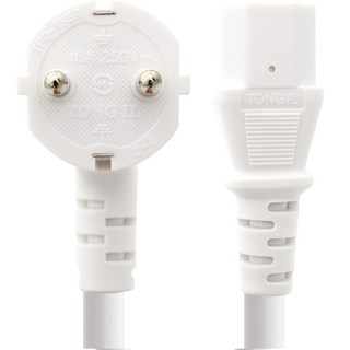 솔탑 국산 고용량 AC코드 16A 파워케이블 220V 화이트 SOLTOP-1418, 1개, 5m