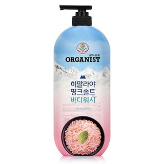 오가니스트 히말라야 핑크솔트 풍성한 거품 산뜻한 바디워시 민트향, 900g, 865ml, 1개