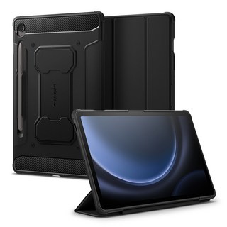 슈피겐 러기드아머 프로 스탠드 거치 북커버 태블릿pc 케이스, 블랙(ACS06857), 1개