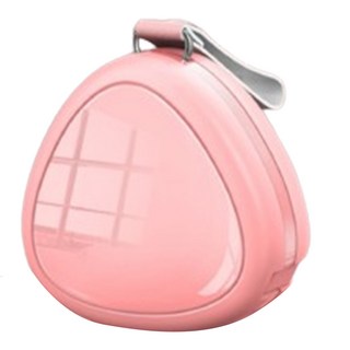 갠지라이프 멀티 릴타입 미니백 3 in 1 고속 충전 케이블, 1.2m, 핑크, 1개