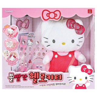 자세히 보기 오로라월드 볼빨간 헬로키티 작동동물인형, 혼합색상, 1개
