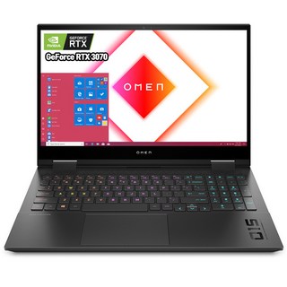HP 2021 오멘 15.6 코어i7 인텔 10세대 지포스 RTX 3070, Shadow Black, 1TB, 32GB, Windows 11, 15-ek1055T1