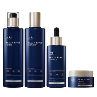 Dr. G 皇家黑蝸牛護膚4件組 - 化妝水 150ml+乳液 150ml+安瓶精華 50ml+乳霜 15ml, 1組