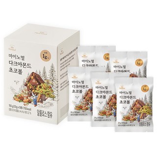 마이노멀 다크 아몬드 초코볼 5개입, 150g, 1박스