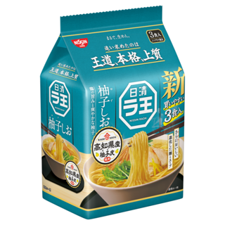 NISSIN 日清 麵王 柚子鹽風味拉麵 3入, 添加柚子皮, 1袋