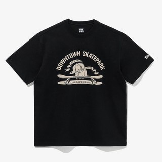 뉴에라 남성용 AP CAPS ON THE SKATEBOARD RS42 오버핏 티셔츠