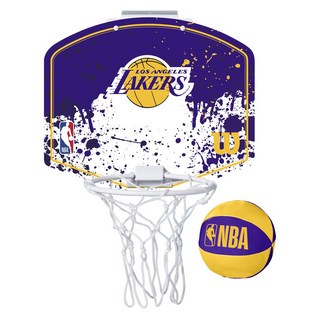 윌슨 NBA 미니 후프 농구골대 + 농구공 세트 WTBA1302LAL, 퍼플, 농구골대(280 x 280 mm), 1개