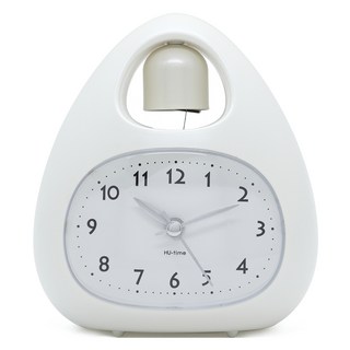 HUTIME 물방울 자명종 무소음 알람 탁상시계 HU700, 화이트